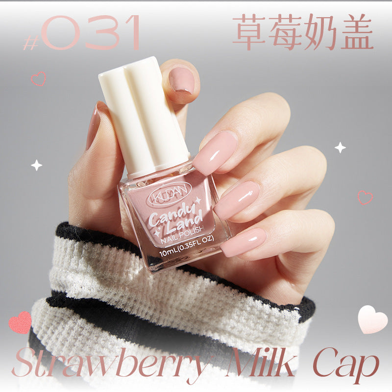 Kudan nail polish no bake quick drying peelable light fragrance 10ml water-based nail polish new cross-border best selling 36 colors