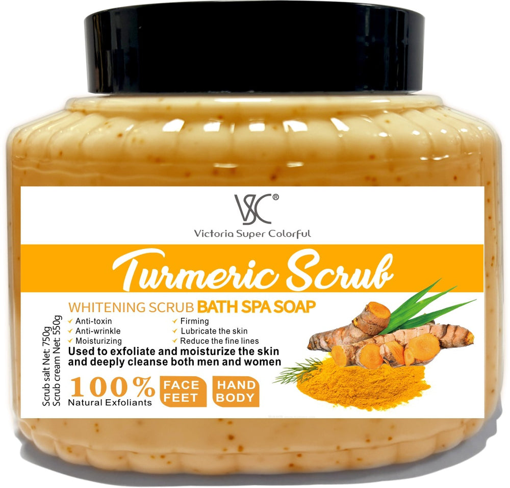 coffee scrub bath salt facial and body exfoliating dead skin moisturizing and emollient turmeric scrub wholesale
