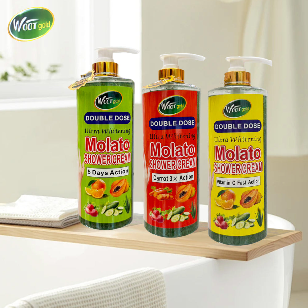 molato skincare series: shower gel, scrub, body lotion, essential oil, soap, brightening moisturizer - for export