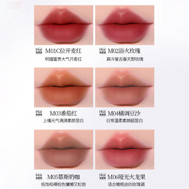 Makeup marco andy matte long-lasting lipstick for women, velvet matte matte, whitening without makeup, not easy to fade lipstick