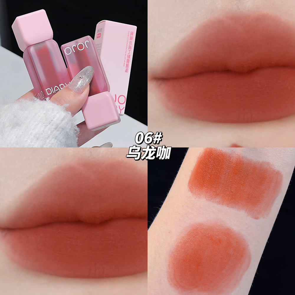 Makeup jojo diary little pudding velvet mist lip mud velvet matte matte whitening lip glaze