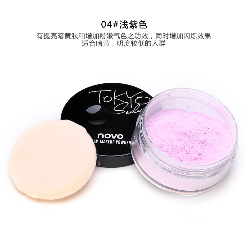 Makeup novo mineral watery comfortable setting powder loose powder long-lasting oil control makeup waterproof non-removing matte powder