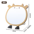 Mirror makeup mirror bedroom for homestorage dressing mirror student dormitory desktop desktop home wooden rotate mirror