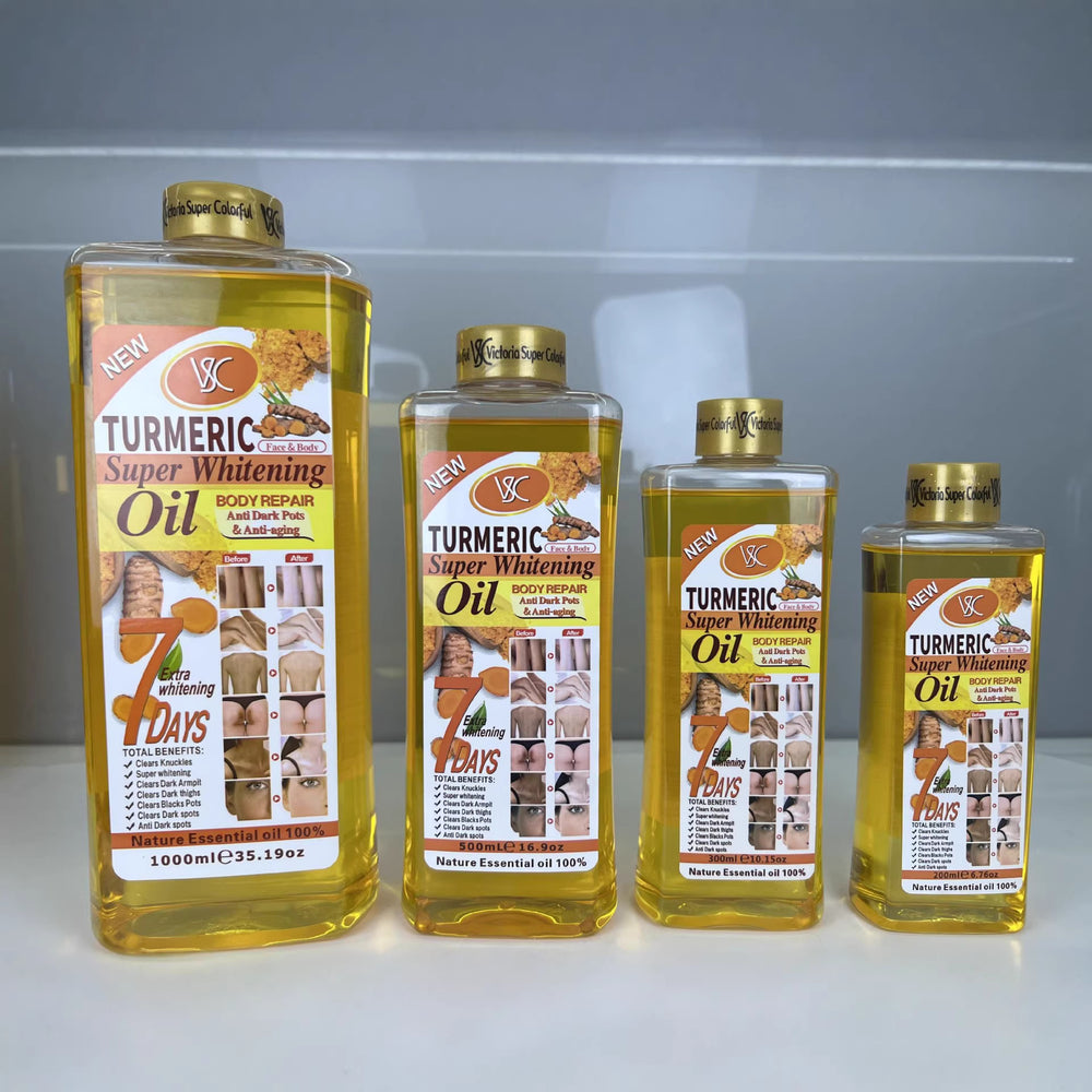 foreign trade 7-day brightening turmeric essential oil moisturizing whole body massage massage oil carrot oil 200ml