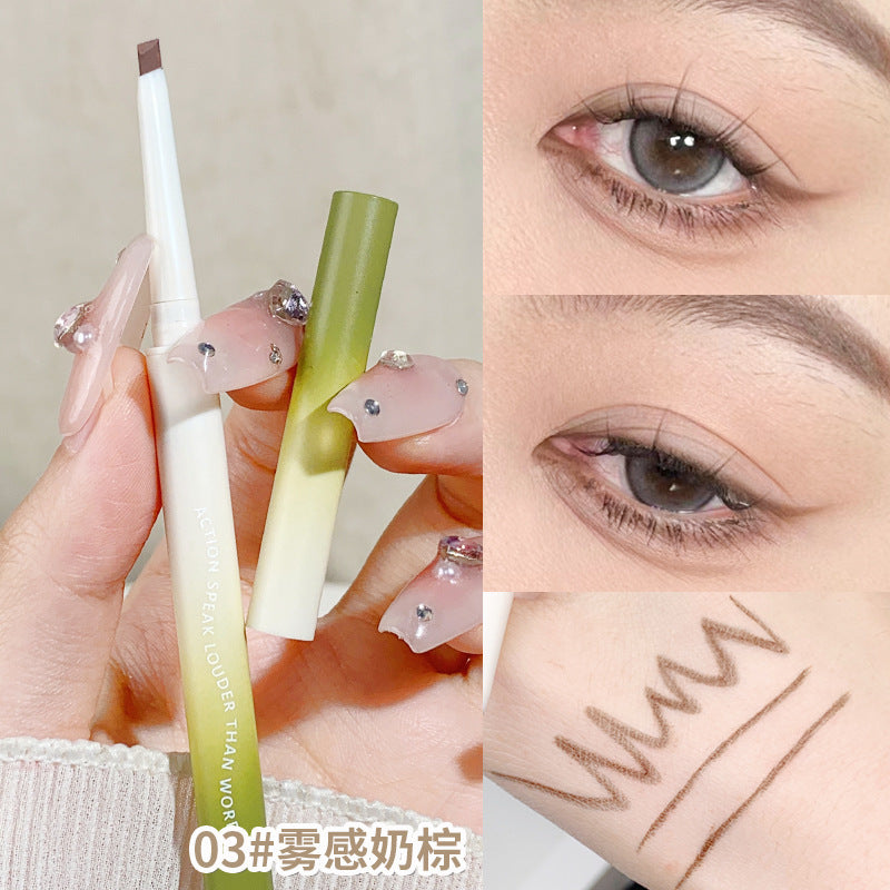 Xixi chunri green angled eyeliner gel pen - waterproof, smudge-proof, natural brightening, under-eye highlight & eyeliner