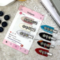 New arrivalk-style small flower metal edge clip seamless acetate duckbill clip bangs clip cute hair accessories hairpin hair root