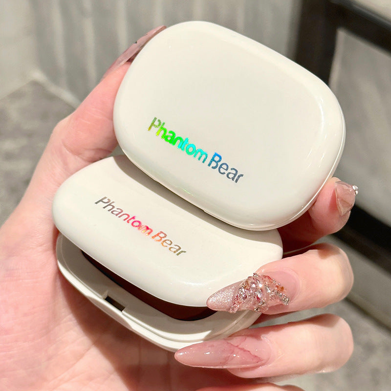 Phantom bear cloud soft blush low saturation shrinking and expanding color cute korean white matte blush cream