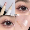 Makeup sweet mint crystal color double effect double headed silkworm pen brightens the eyes and outlines the lower eyelids to eyeliner gel pen