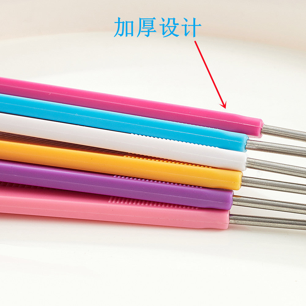 in stock steel needle comb pointed tail comb high temperature resistant highlighting hair distribution long tail comb hair cutting sectioning comb hairdressing styling comb