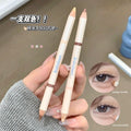 Kobeleen vivid colorful double-ended silkworm pen brightens the bottom to shadow contouring waterproof multi-purpose pen