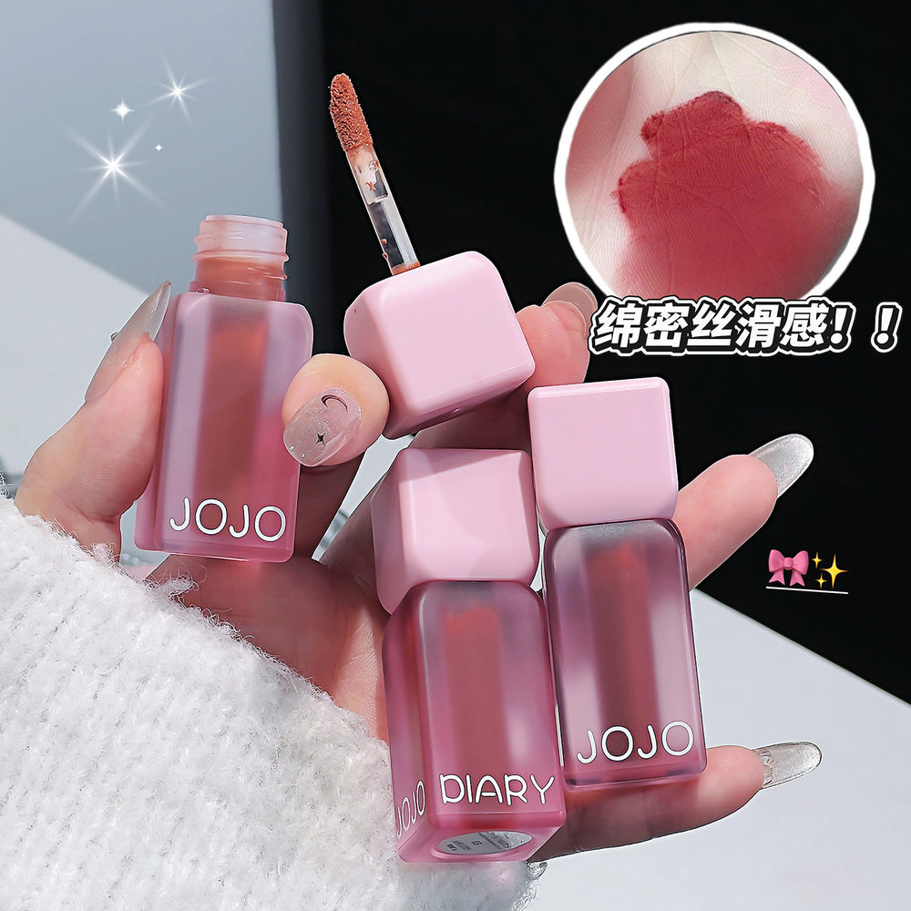 Makeup jojo diary little pudding velvet mist lip mud velvet matte matte whitening lip glaze