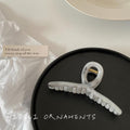 Super fairy ink smudged hair clip casualretro back of the head clip elegant shark clip headwear gray chinese style female