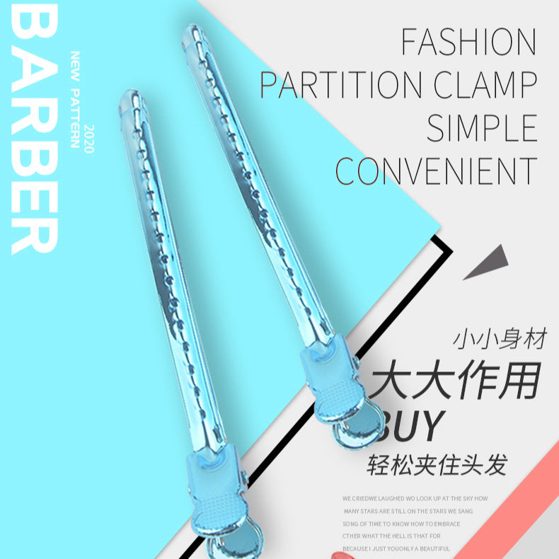 Manufacturer wholesale hairdressing clip long iron clip hairdressing clip crane beak clip hairdressing 105 color steel clip in stock