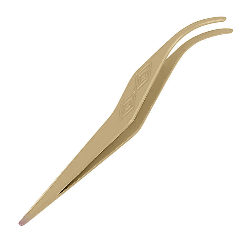 Segmented false eyelash tweezers multi-color segmented eyelashes diy small flexible clip round head clip smooth factory wholesale