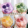 Jiaoposi bear storage box beauty egg liquid foundation special dry and wet use soft non-eating powder makeup powder puff