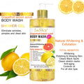 export fruit scrub shower gel silky, refreshing, moisturizing, gentle cleansing, long-lasting fragrance 500ml