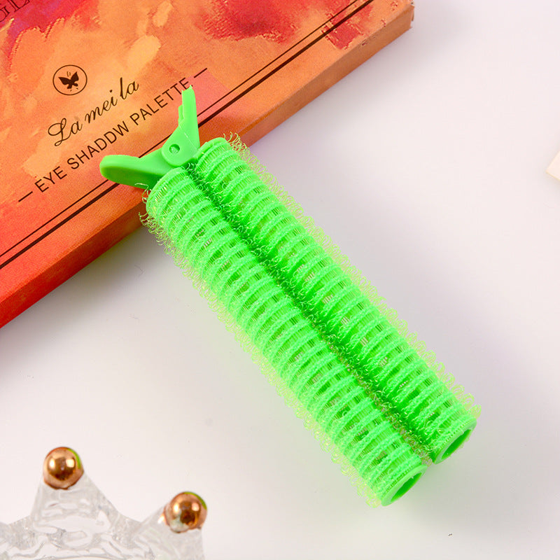 Popular korean style lazy air bangs curl hair root styling fluffy clip self-adhesive hair curl hair clip wholesale