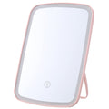 Led makeup mirror with light, storage, and fill light - vanity mirror for dorm, home, desktop, glass, and household use - led mirror
