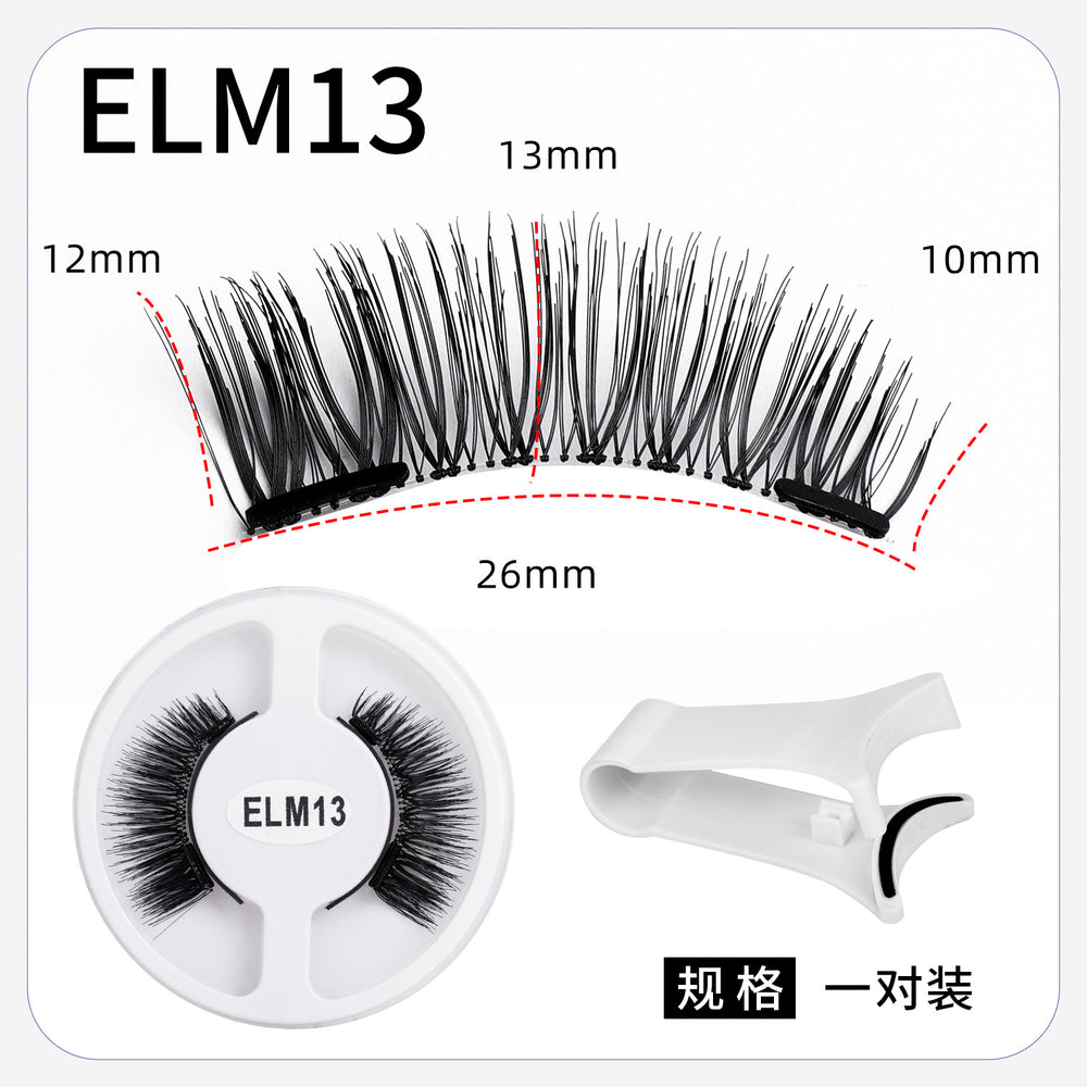 magnetic false eyelashes european and american magnetic eyelash set magneticeyelash qingdao factory smoky makeup