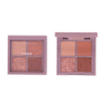 Novo sakura story eyeshadow palette - 4 colors, perfect for beginners, everyday light makeup, shimmer & matte, earth tones