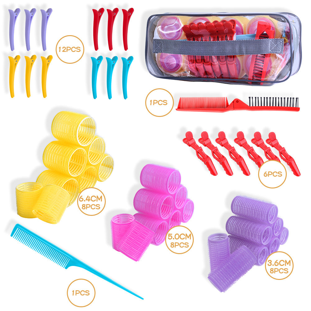 Amazon hair roller makeup bag set - heatless hair curler kit for cross-border e-commerce