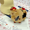 Red book same style ~ capibala cute cartoon plush capybara half grab the back of the head shark clip grab clip hair accessories for women