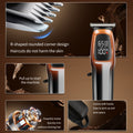 new product led digital display electric hair clipper hairdresser stainless steel washable brushed motor engraving household hair clipper