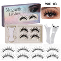 New magnetic false eyelashes for export - aliexpress hot seller, 2-pair set, barbie-style pointed tips, easy-apply kit, factory wholesale