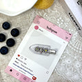 New arrivalk-style small flower metal edge clip seamless acetate duckbill clip bangs clip cute hair accessories hairpin hair root