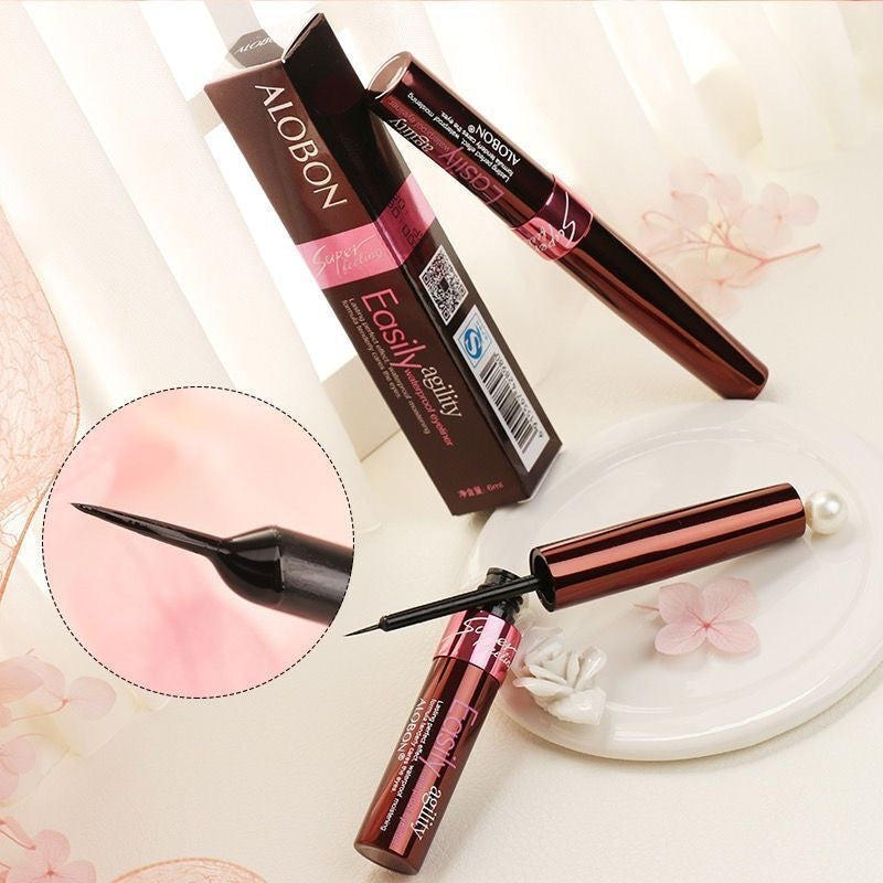 Alobon long-lasting waterproof smooth eyeliner for women - ultra-fine tip, soft brush, quick-drying, smudge-proof