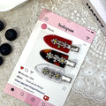 New arrivalk-style small flower metal edge clip seamless acetate duckbill clip bangs clip cute hair accessories hairpin hair root