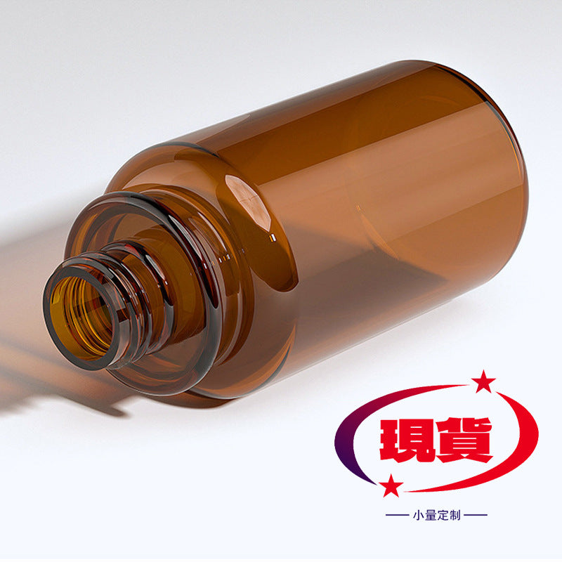 Factory direct pet plastic bottles for medical aesthetics - amber lotion & essential oil bottles - cosmetic sample containers - medical aesthetics series set
