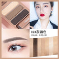 Novo three-color eyebrow powder for beginners - waterproof, long-lasting, smudge-proof, makeup artist-grade shading powder for hairline definition