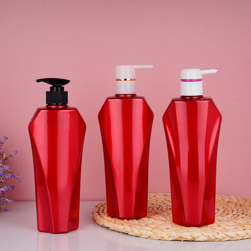 Dispensing bottle shampoo shower gel conditioner push-type household plastic empty bottle 500ml
