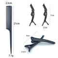 Hairdressing tools, straight hair comb, hairdressing comb, clip, three-piece suit, pointed tail comb, double-ended comb, hairdressing comb wholesale