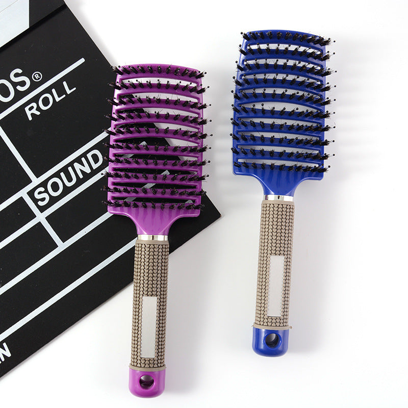 bristle large curved comb wide tooth hairdressing comb rib comb massage smooth hair hairdressing fluffy hair-styling wholesale