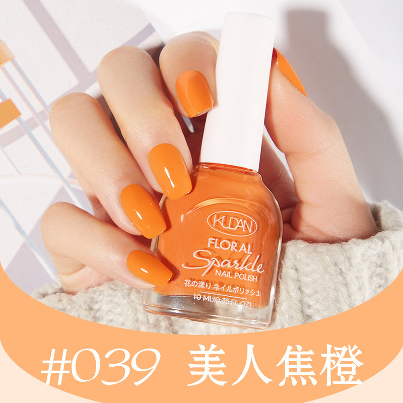 Nail polish, no baking, quick drying, long-lasting, tearable, fall and winter peelable, water-based, transparent nude color, nail salon nail polish wholesale