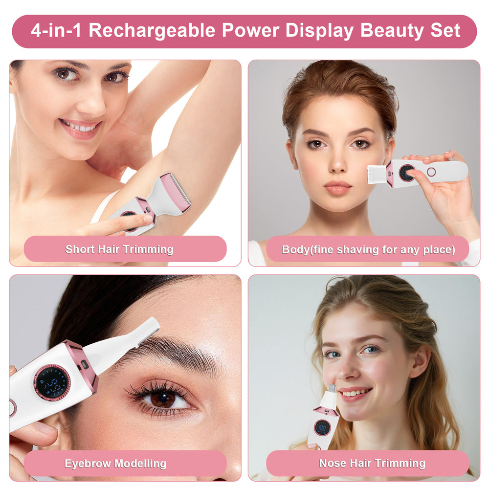 Five-in-one multifunctional shaver, women's hair removal device, electric hair removal device, armpit shaver, private parts hair removal knife