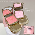 Makeup kakashow soft light gradient baked blush pearlescent fine shimmer shrink expansion color enhance complexion contour rouge