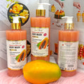 papaya scrub shower gel 500ml fruit fragrance mild bubble shower gel export wholesale