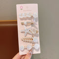 New ocean series mermaid princess hair accessories - starfish & seashell hair clips, cute kids' bang clips, alligator clips