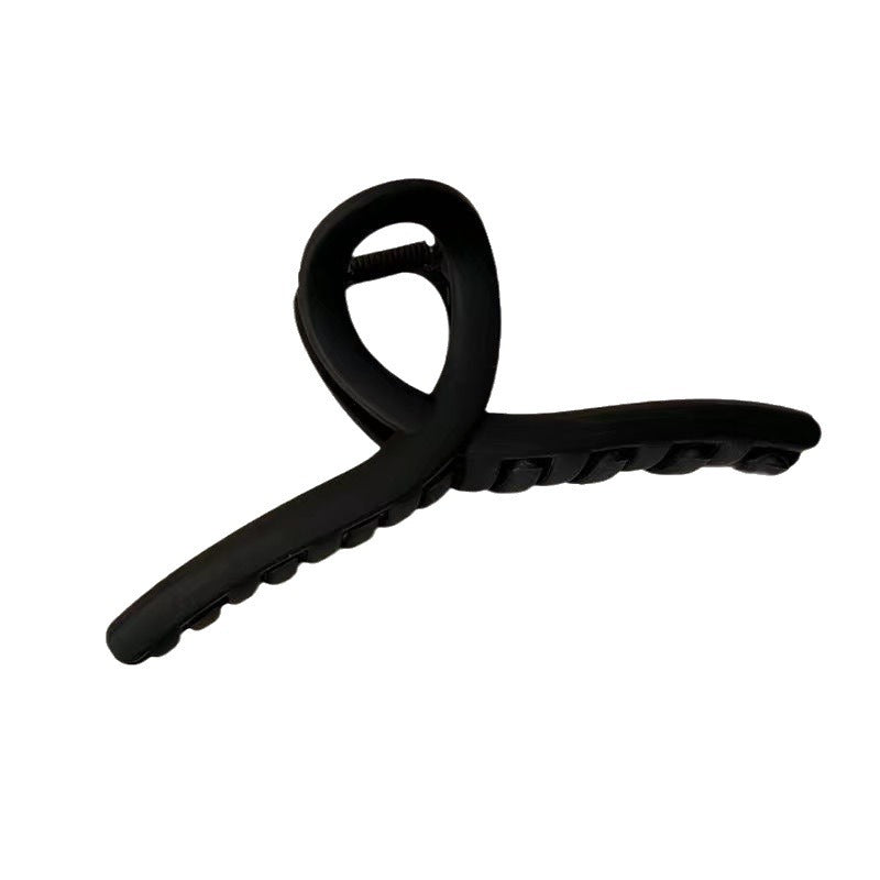 Spring and summer new arrival oversized classy matte gripper french retro shark clip hair clip high-looking clip headwear