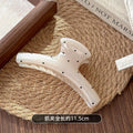7# clothes hanger white with black dots-11.5cm