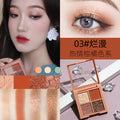 Novo sakura story eyeshadow palette - 4 colors, perfect for beginners, everyday light makeup, shimmer & matte, earth tones