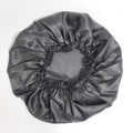 Amazon hot-selling single-layer satin hair bonnet - women's sleep cap, stylish lace trim, solid color beauty & hair care cap