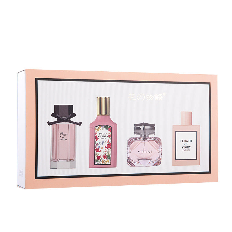 Floral story new perfume gift set - summer floral fragrance eau de toilette for women - long-lasting perfume - cross-border