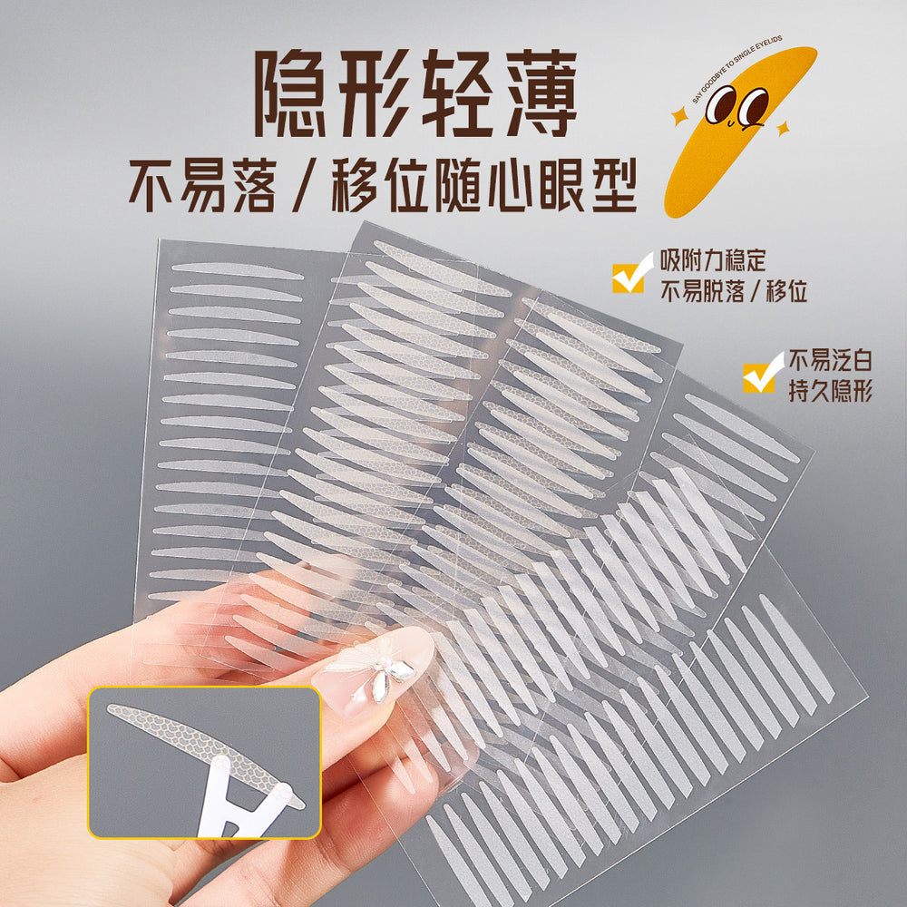 Jonbos double eyelid tapes - one-step application, lace design, invisible & natural, strong support, beautiful eyes