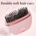 Wireless negative ion hair straightener - mini rechargeable hair straightening brush - portable travel size