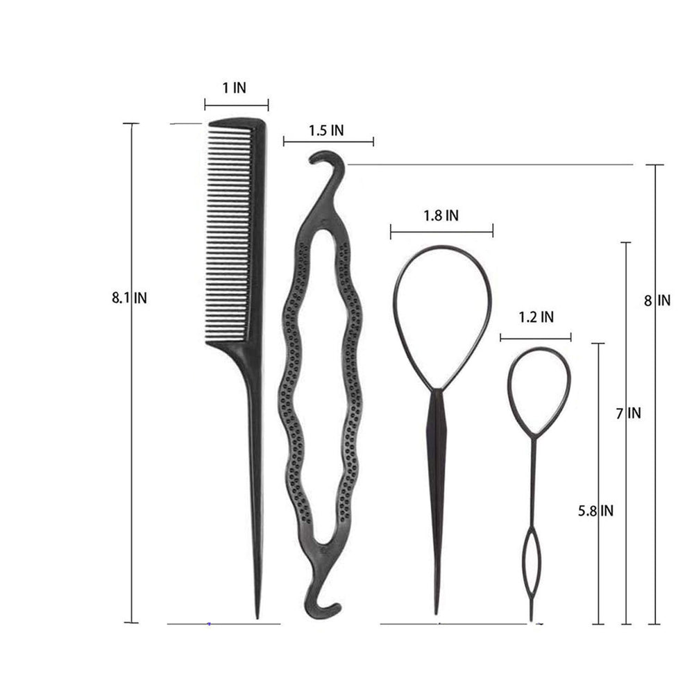 Amazon bestseller: 30-piece donut hair styling kit - bun maker & u-pin hair extension set