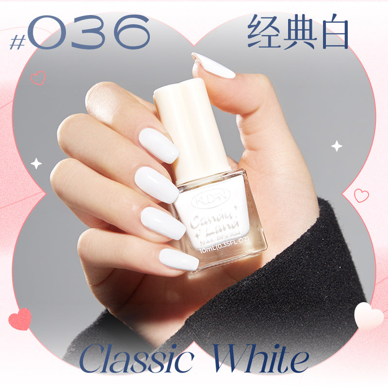 New water-based peel-off nail polish: long-lasting, quick-drying, no-bake, solid color, glitter, nude, and protective base coat - candyland collection